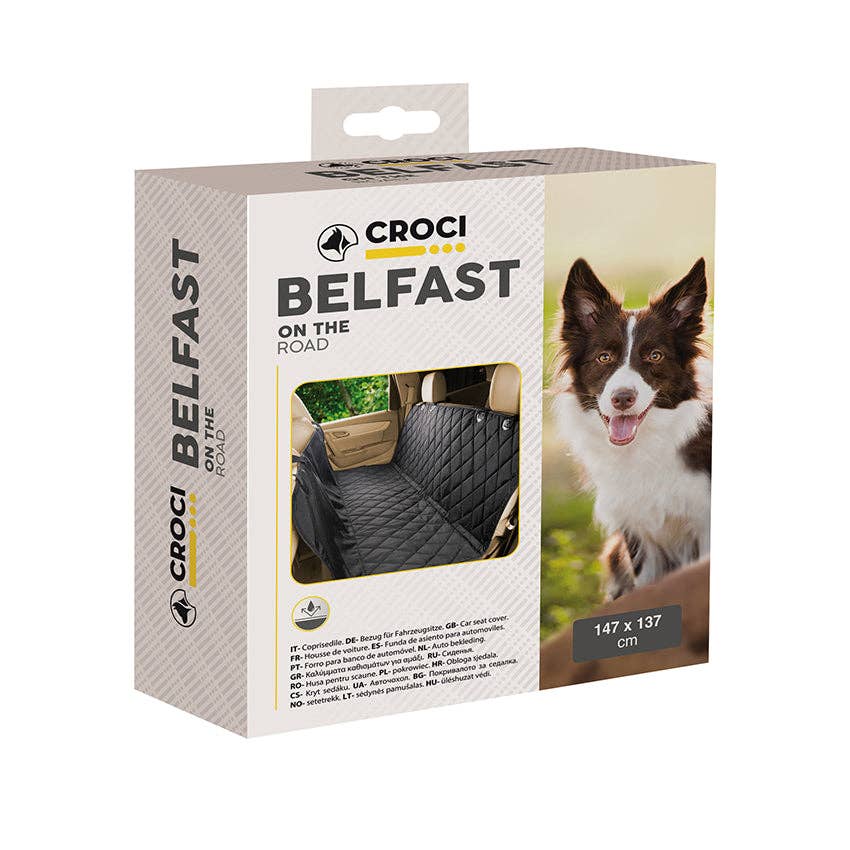 Belfast Waterproof Car Seat Cover for Dogs – 147 x 137 cm – Croci